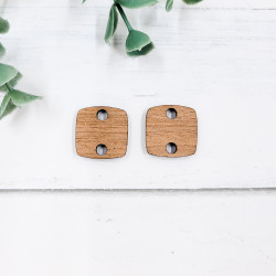 Wooden Blanks - Rounded Square Connectors