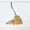 State Flower Shaped Wooden Ornaments - Choose Your State