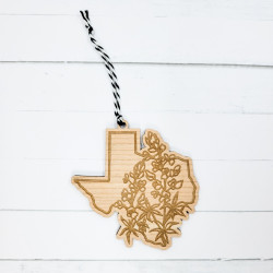 State Flower Shaped Wooden Ornaments - Choose Your State