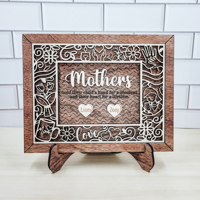 "Mothers" Customizable Framed Family Keepsake with Easel