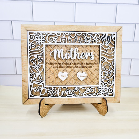 "Mothers" Customizable Framed Family Keepsake with Easel