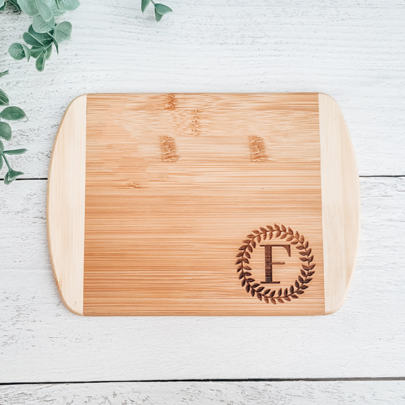 2-Tone Monogrammed Bar Board