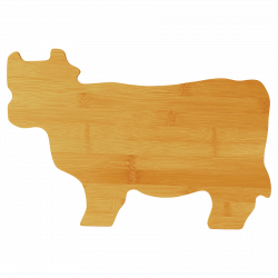 Personalized Bamboo Cow Cutting Board