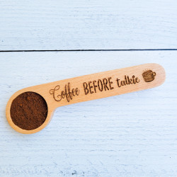 Engraved Coffee Scoop and Bag Clip