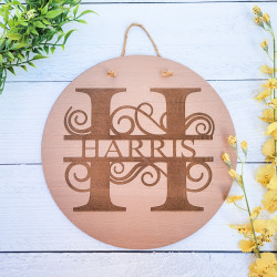 Monogrammed MDF Wall Décor