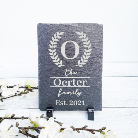 Personalized Slate Plaque with Standoffs