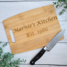 Engraved Cutting Board with Name and Date