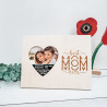 Personalized Heart Wood Picture Frame